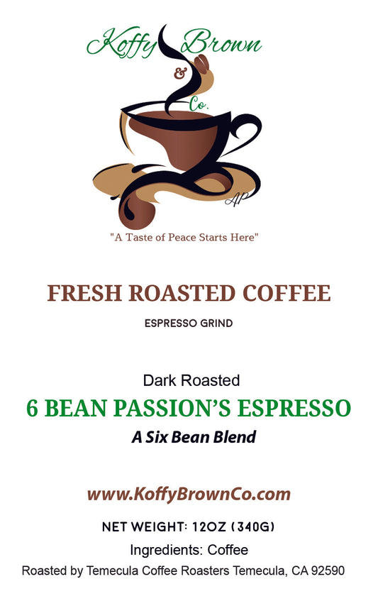 6 Bean Passion's Espresso